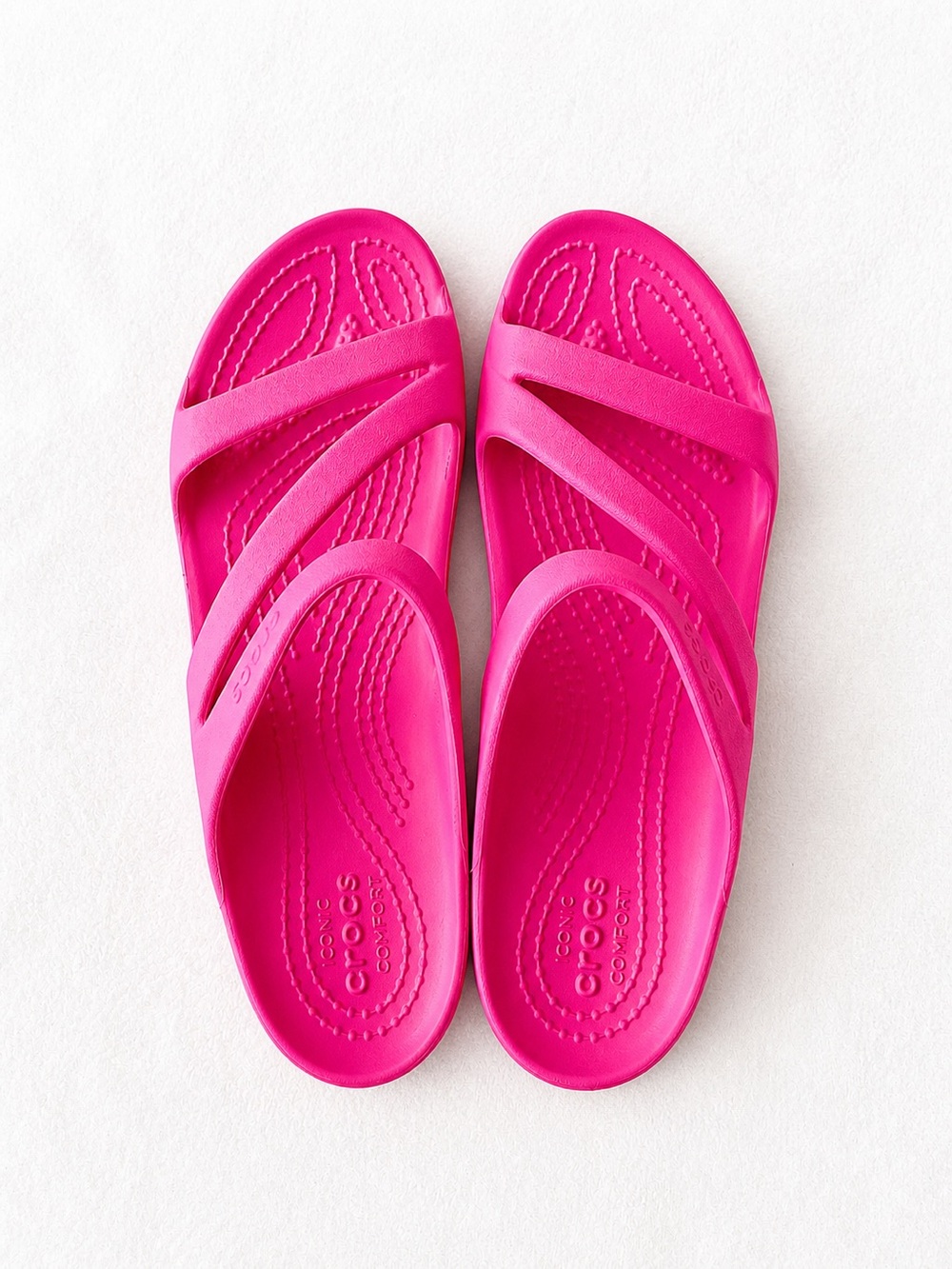 NWT Crocs Slides Kadee II Women’s Small-Bright Pink